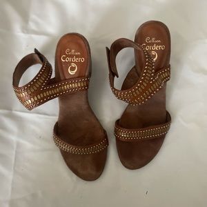 Calleen Cordero sandal heel studded sandals size 8.5 size 39 studded heel sandal